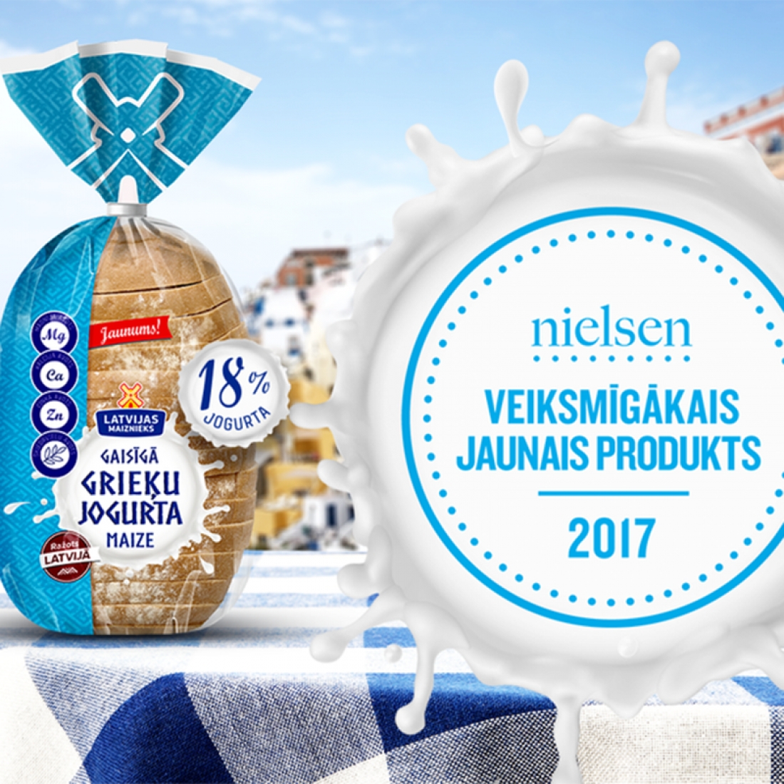“Grieķu jogurta maize” saņem Latvijas gada veiksmīgākā produkta apbalvojumu
