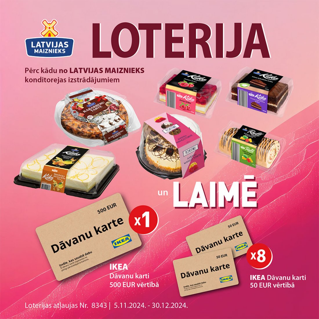 CAKES, ROLLS! LOTTERY IN RIMI STORES