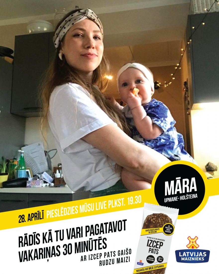 LIVE cooking with Māra Upmane-Holšteina family!