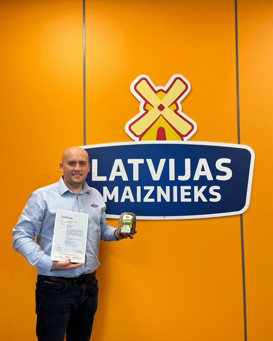A/S Latvijas Maiznieks receives the BRC AA+ level certificate - the highest rating in the food industry