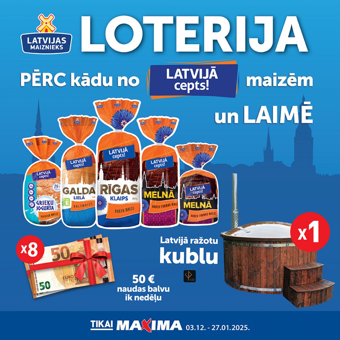 LATVIJĀ CEPTS ! LOTTERY IN MAXIMA STORES