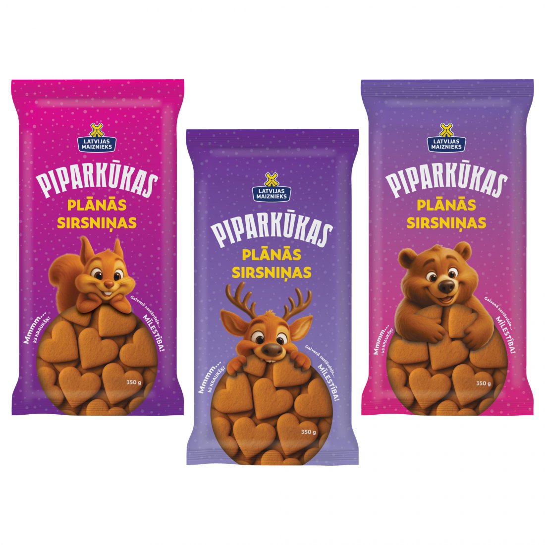 Piparkūkas plānās sirsniņas