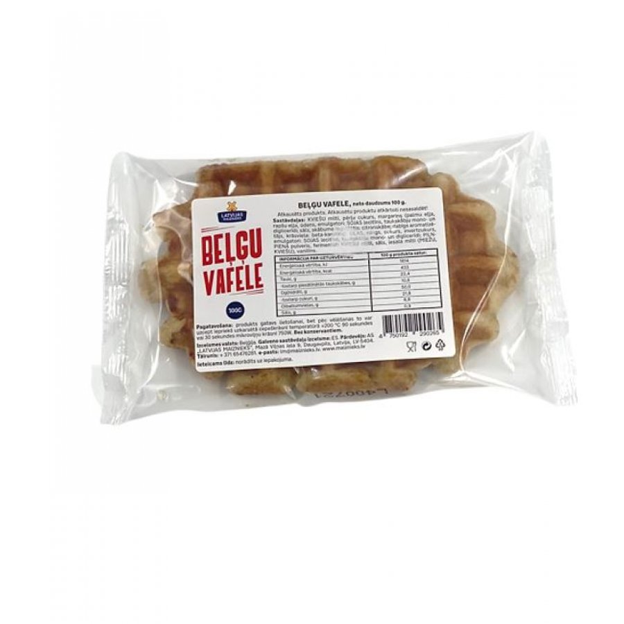 Belgian waffles in a package