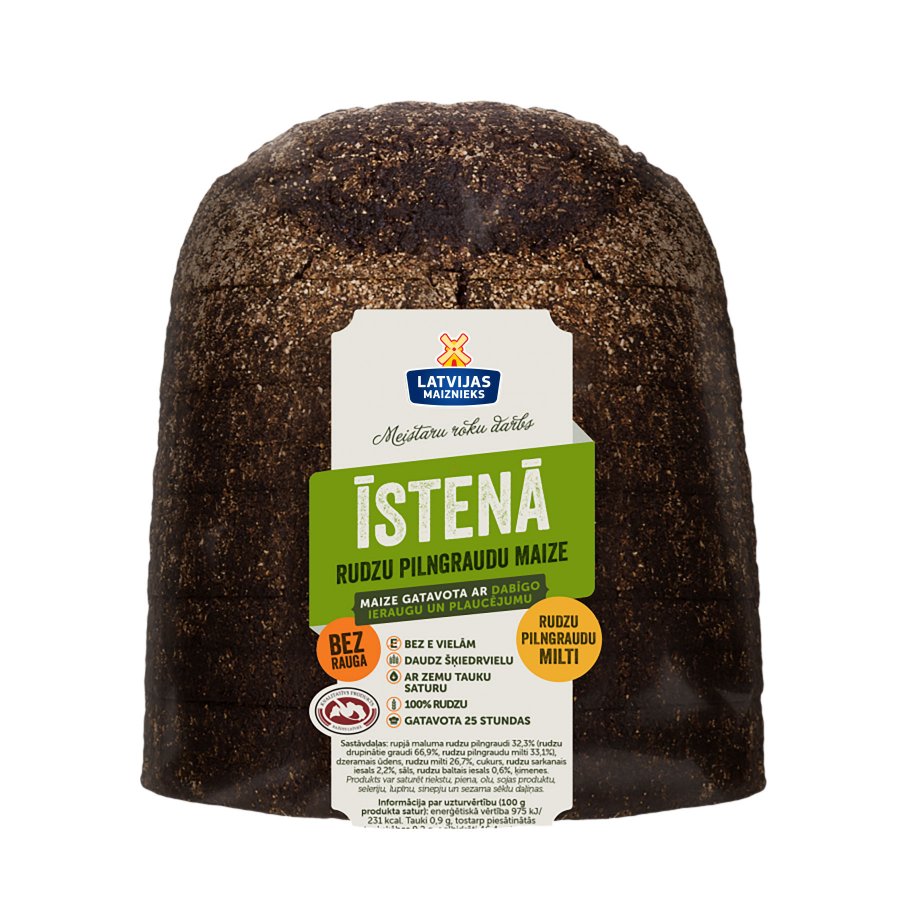 "Īstenā" Rye bread, without yeast