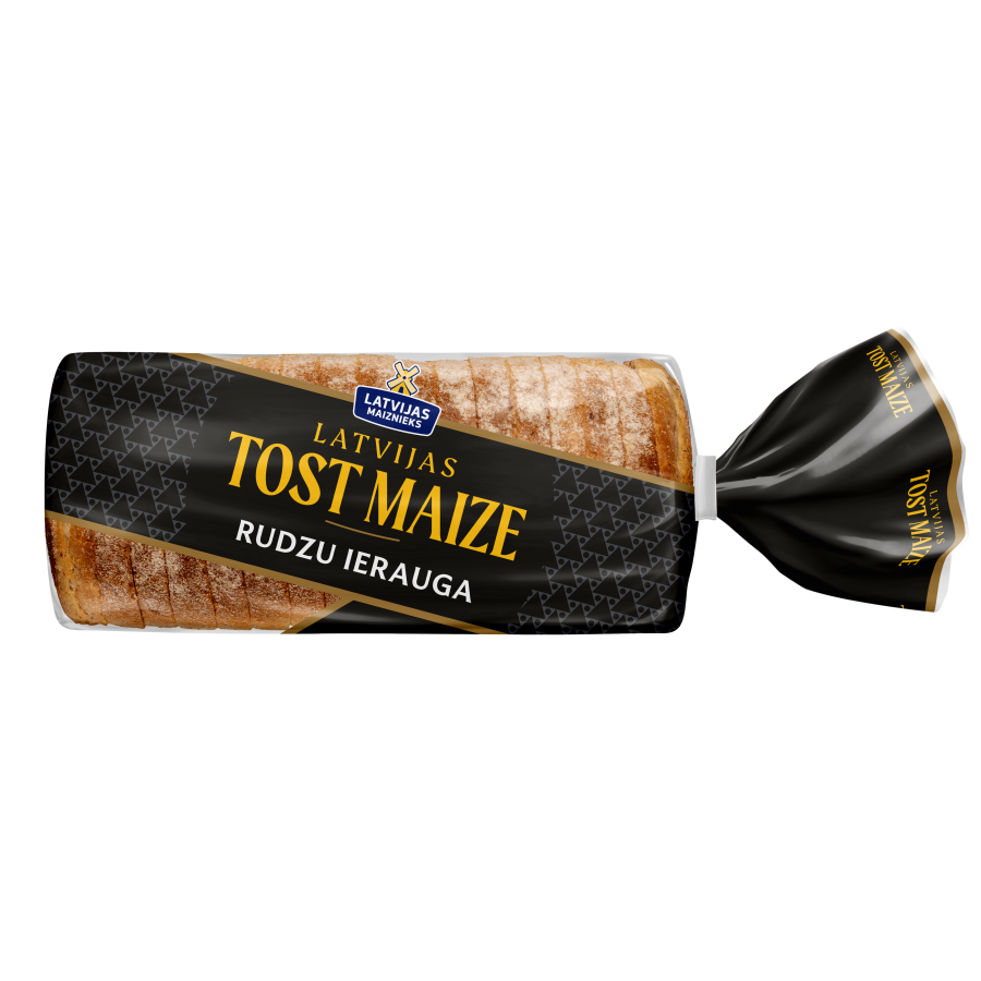 Latvijas Tost Maize Rudzu ierauga tostermaize 