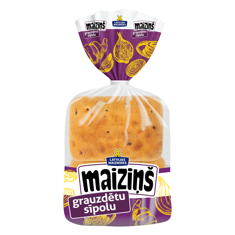 "Maiziņš" с жареным луком