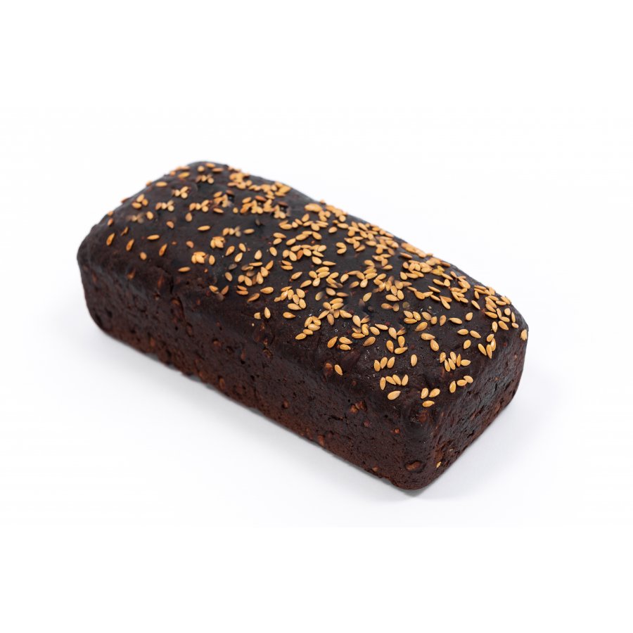 Black bread with seeds